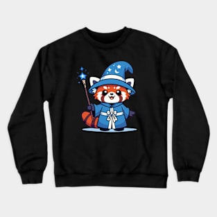 Enchanted Red Panda Wizard Crewneck Sweatshirt